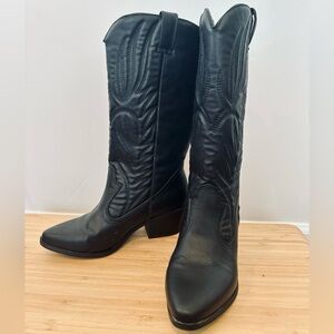 Black Cowboy Boots